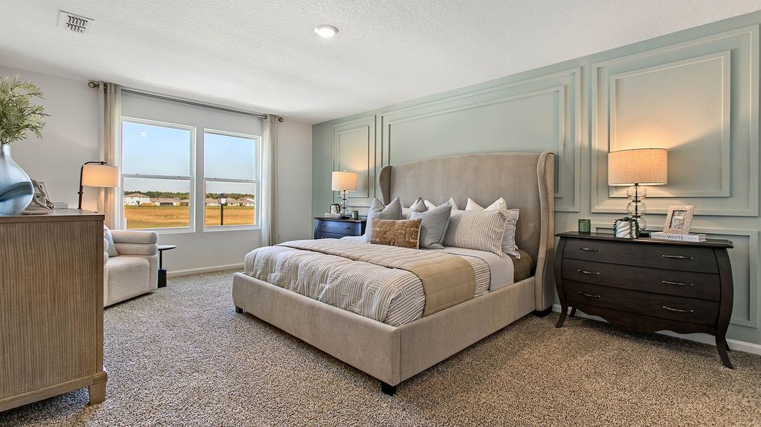 Furnished interior in a model home at Copes Landing in Jacksonville (Image 8).