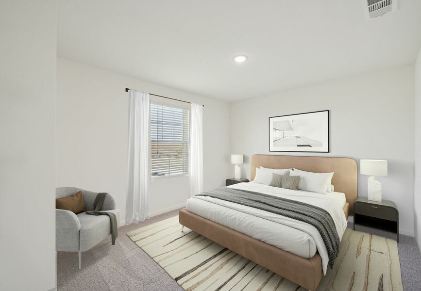 Furnished interior in a model home at Sunterra Lakes in Brookshire (Image 9).