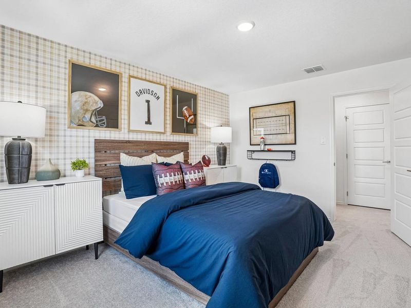 Furnished interior in a model home at Morgan Meadows in San Antonio (Image 19). Furnished interior in a model home at Morgan Meadows in San Antonio (Image 19).