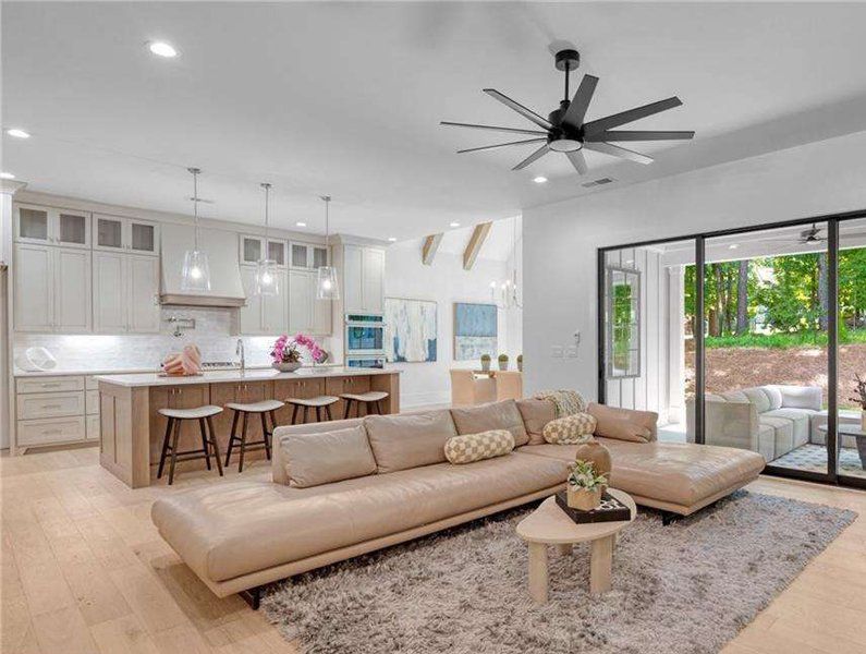 Furnished interior in a model home at Town Farms in Sandy Springs (Image 6).