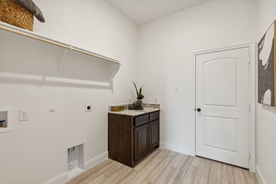 Furnished interior in a model home at Belle Meadows in Cleburne (Image 33).