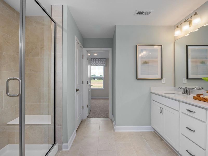 Furnished interior in a model home at Retreat at North Main in Lillington (Image 15). Furnished interior in a model home at Retreat at North Main in Lillington (Image 15).