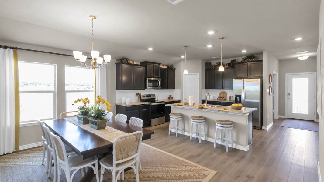 Furnished interior in a model home at Warrior's Legacy in Nolanville (Image 15). Furnished interior in a model home at Warrior's Legacy in Nolanville (Image 15).