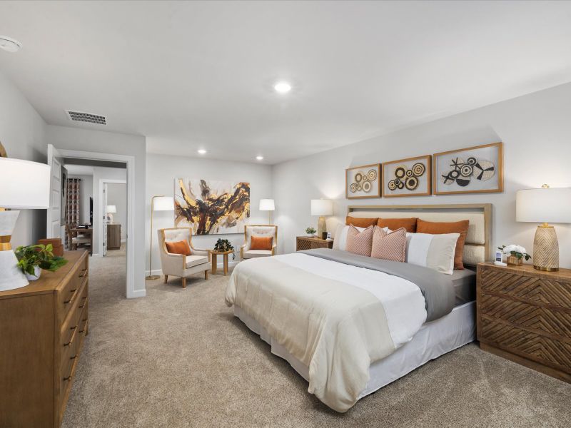 Furnished interior in a model home at Maxwell Commons in Easley (Image 14).