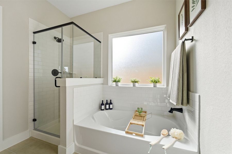 Furnished interior in a model home at Ashland in Angleton (Image 73).