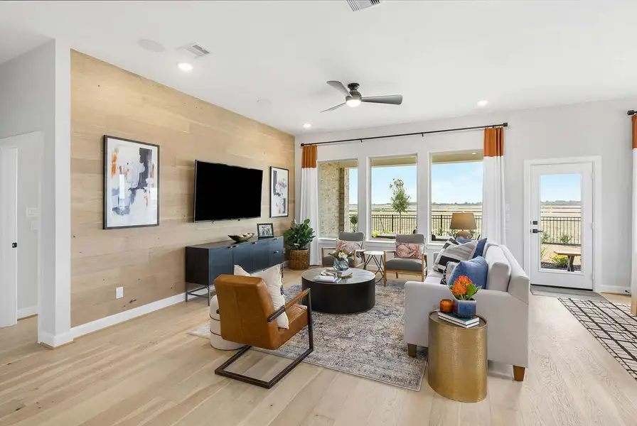 Furnished interior in a model home at Dunham Pointe - Enclave Collection in Cypress (Image 7). Furnished interior in a model home at Dunham Pointe - Enclave Collection in Cypress (Image 7).