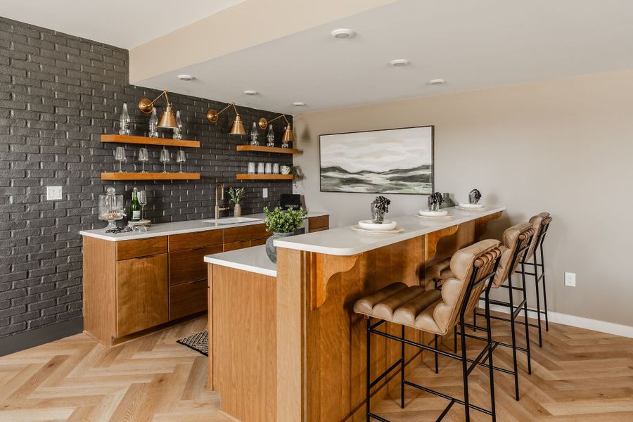 Furnished interior in a model home at Elysian at Weddington in Weddington (Image 8).