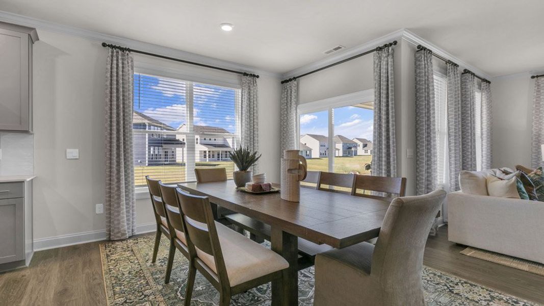 Furnished interior in a model home at Eagle Creek in Fuquay Varina (Image 4).
