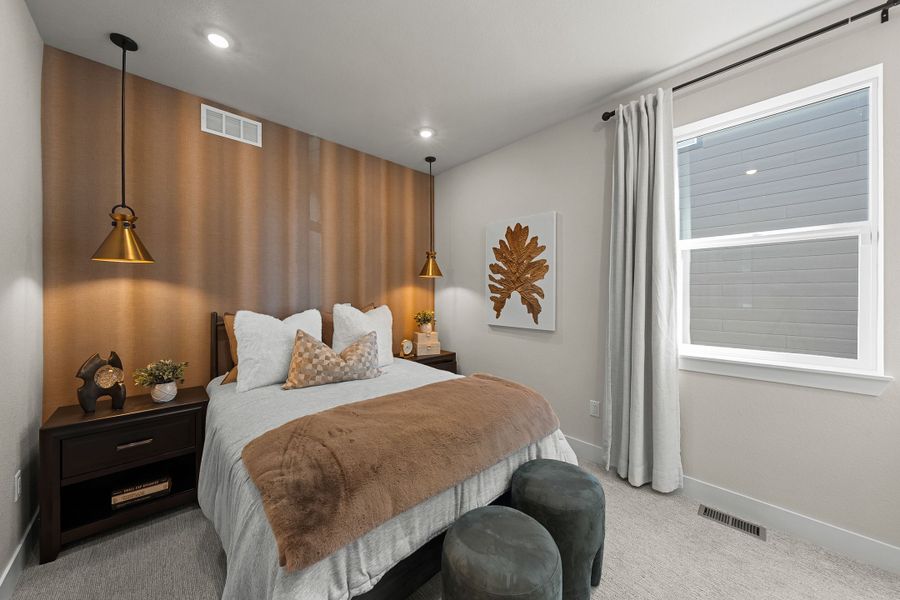 Furnished interior in a model home at Trumark Homes at Tanterra in Parker (Image 27).