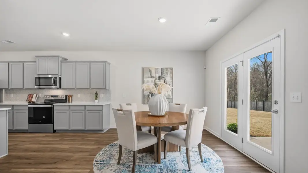 Furnished interior in a model home at Jackson Landing in Jefferson (Image 19). Furnished interior in a model home at Jackson Landing in Jefferson (Image 19).