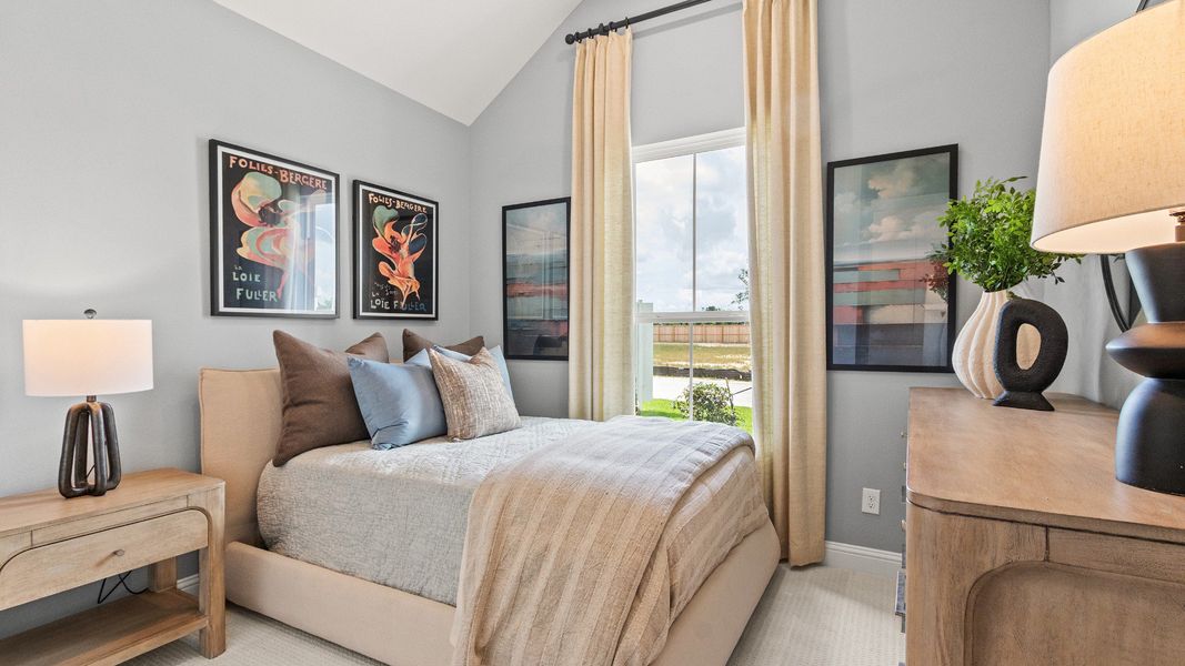 Furnished interior in a model home at Azalea in Fulshear (Image 28).