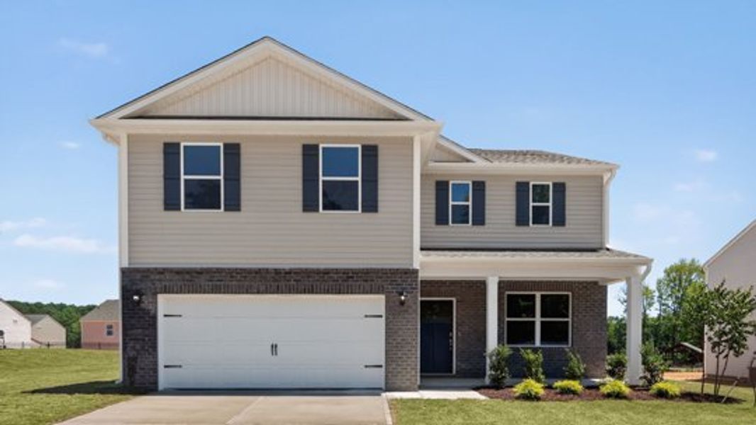 Front exterior of a home in the Swift Creek Farm community, located in Clayton, NC (Image 12).