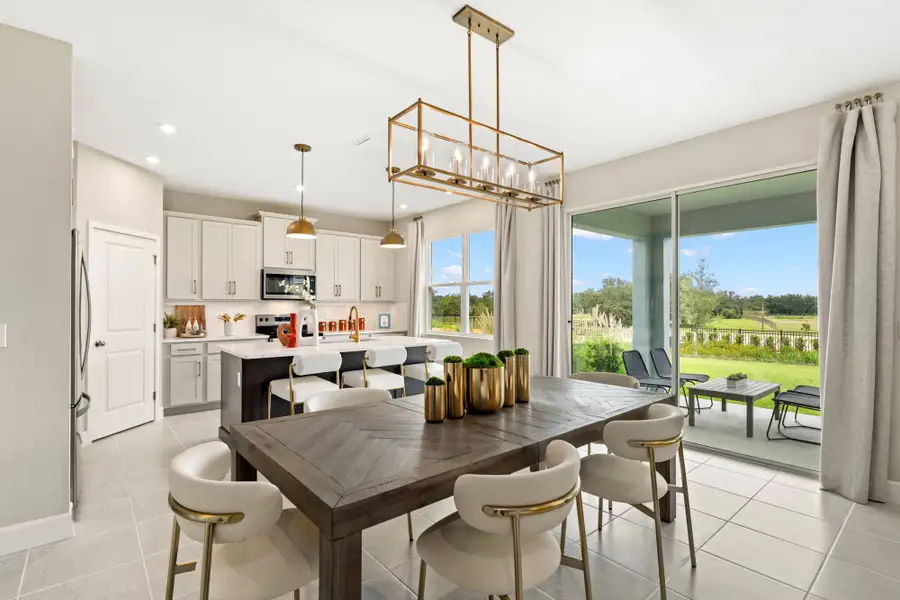 Furnished interior in a model home at Rainwood in Clermont (Image 4).