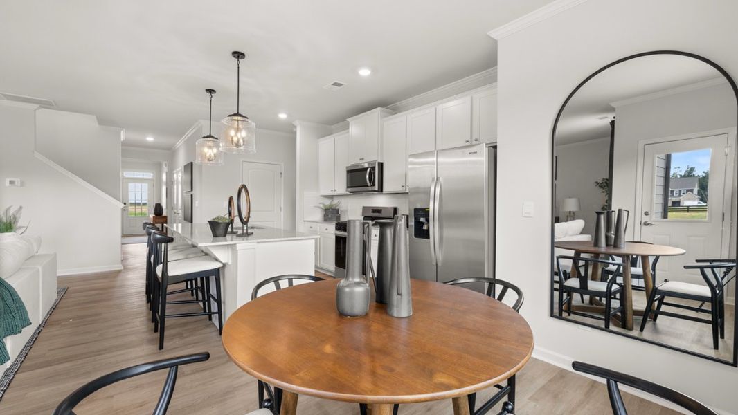 Furnished interior in a model home at Fairway 17 at Mirror Lake in Villa Rica (Image 23).