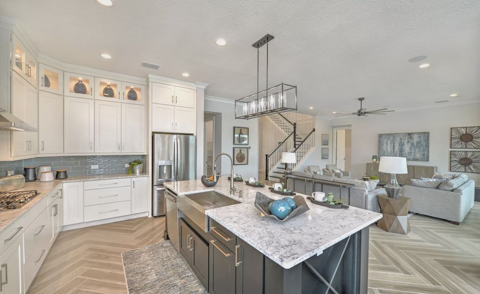 Furnished interior in a model home at Middlebourne in St. Johns (Image 9).