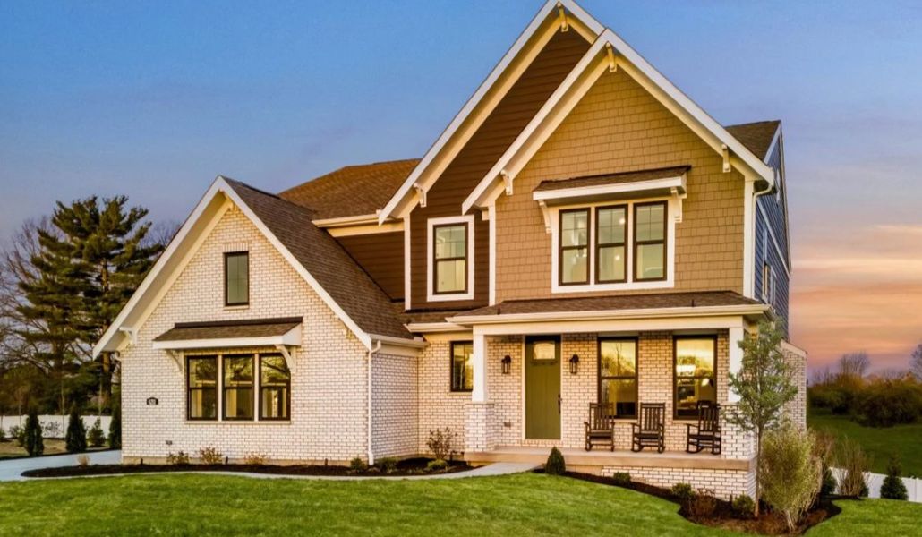 Front exterior of a home in the Watson at Flowers Plantation community, located in Clayton, NC (Image 1).