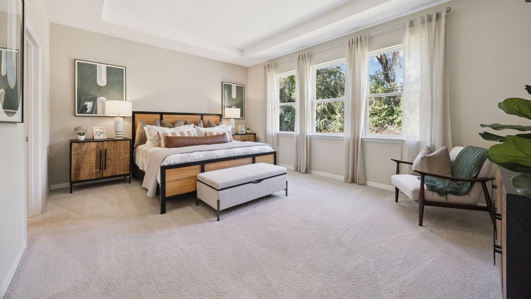 Furnished interior in a model home at Wynwood in Ocoee (Image 8).