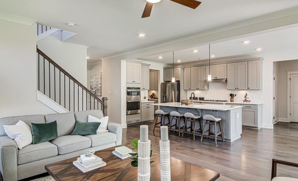 Furnished interior in a model home at Twin Creek in Kernersville (Image 11). Furnished interior in a model home at Twin Creek in Kernersville (Image 11).