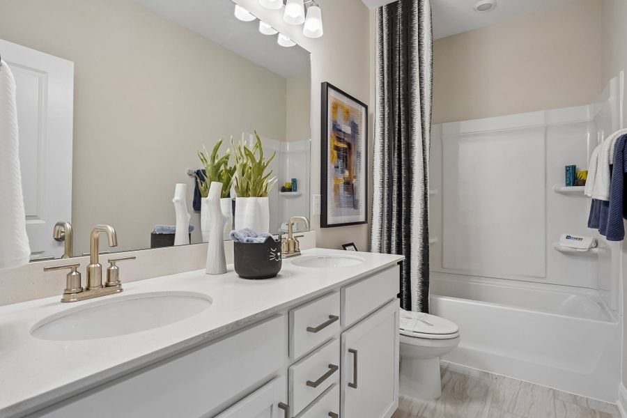 Furnished interior in a model home at Blue Run in Raleigh (Image 23).