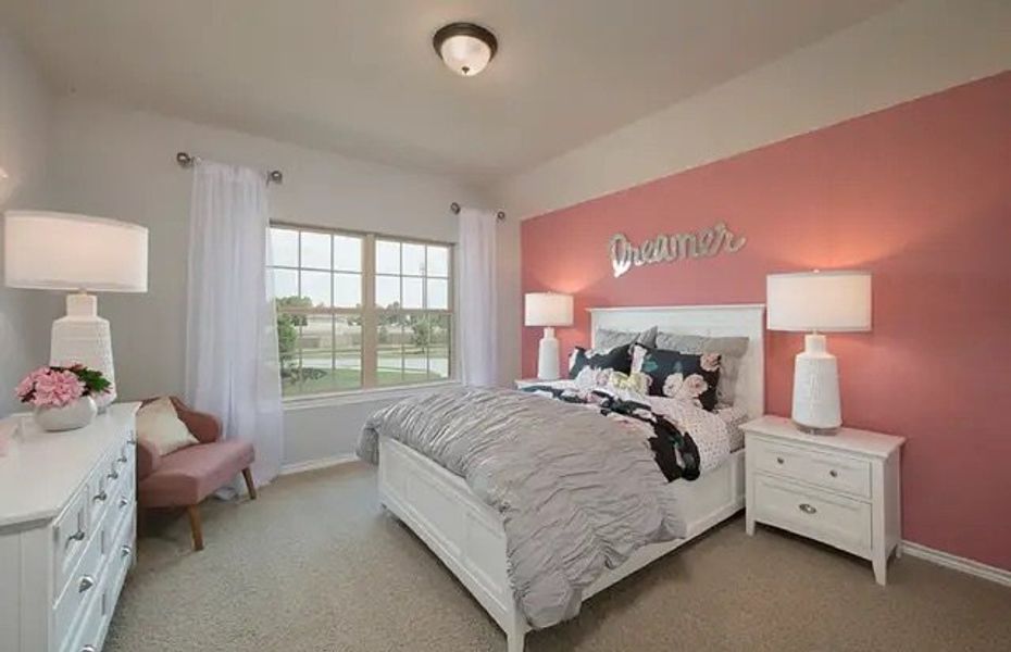 Furnished interior in a model home at The Overlook at Creekside in New Braunfels (Image 33).