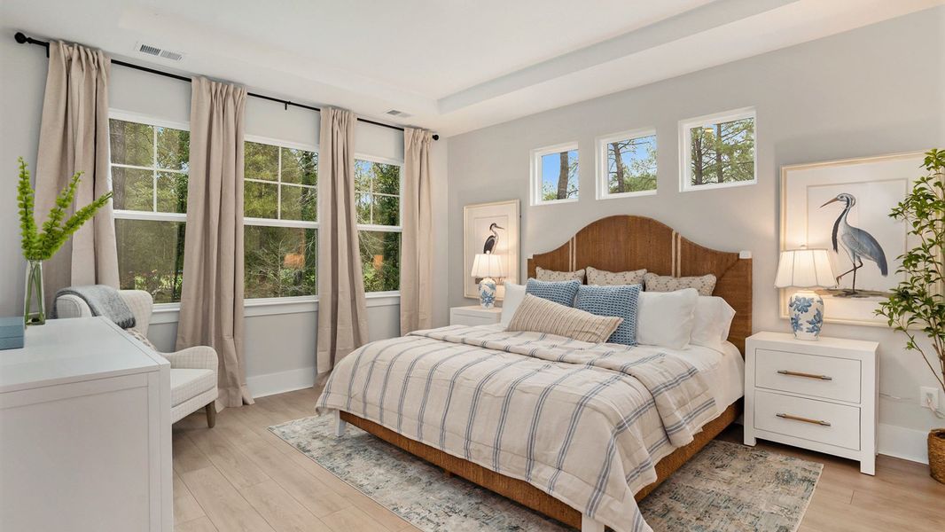 Furnished interior in a model home at The Preserve at Shaftesbury Glen in Conway (Image 8).