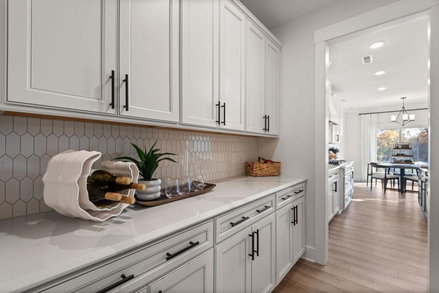 Furnished interior in a model home at Fiddler's Ridge in Advance (Image 6).