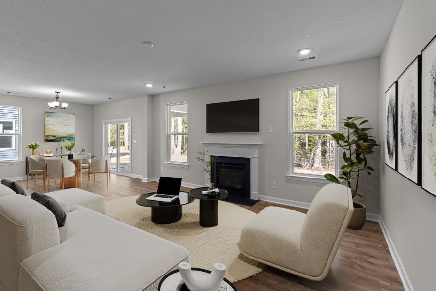 Furnished interior in a model home at The Farm at Neill's Creek in Lillington (Image 18).