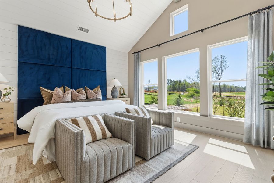 Furnished interior in a model home at Meadow Brook Farms in Cumming (Image 25).