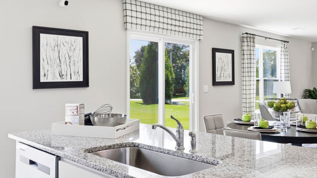Furnished interior in a model home at Treemont Commons in Wellford (Image 17).