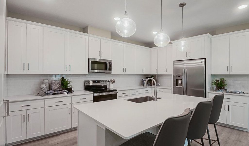 Furnished interior in a model home at Desert Bloom at Monarch in Marana (Image 3). Furnished interior in a model home at Desert Bloom at Monarch in Marana (Image 3).