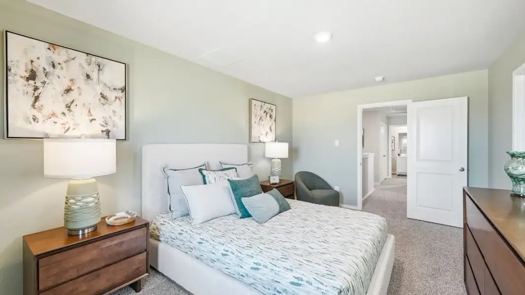 Furnished interior in a model home at Ponder Farms in Ponder (Image 9).