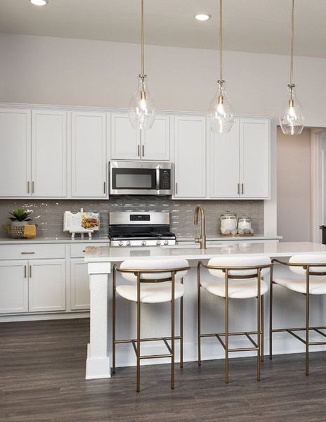 Furnished interior in a model home at View at the Reserve in Mansfield (Image 18).