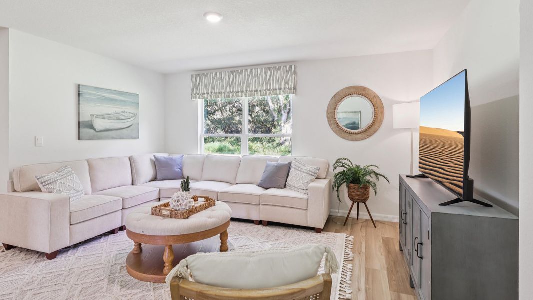 Furnished interior in a model home at Sandal Key in Weeki Wachee (Image 3).