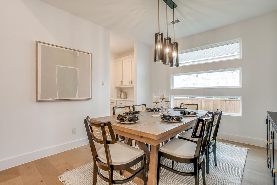 Furnished interior in a model home at Sweetgrass in Fort Worth (Image 9).