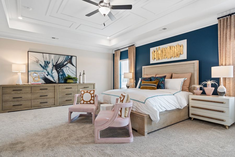 Furnished interior in a model home at Vandiver Creek in South Fulton (Image 34).