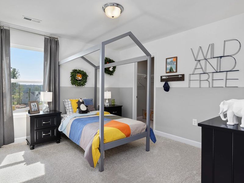 Furnished interior in a model home at Woodland Crossing in Zebulon (Image 13). Furnished interior in a model home at Woodland Crossing in Zebulon (Image 13).