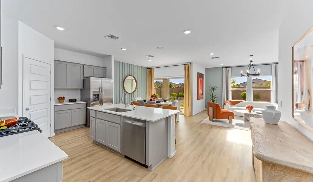 Furnished interior in a model home at Saguaro Bloom in Marana (Image 8). Furnished interior in a model home at Saguaro Bloom in Marana (Image 8).