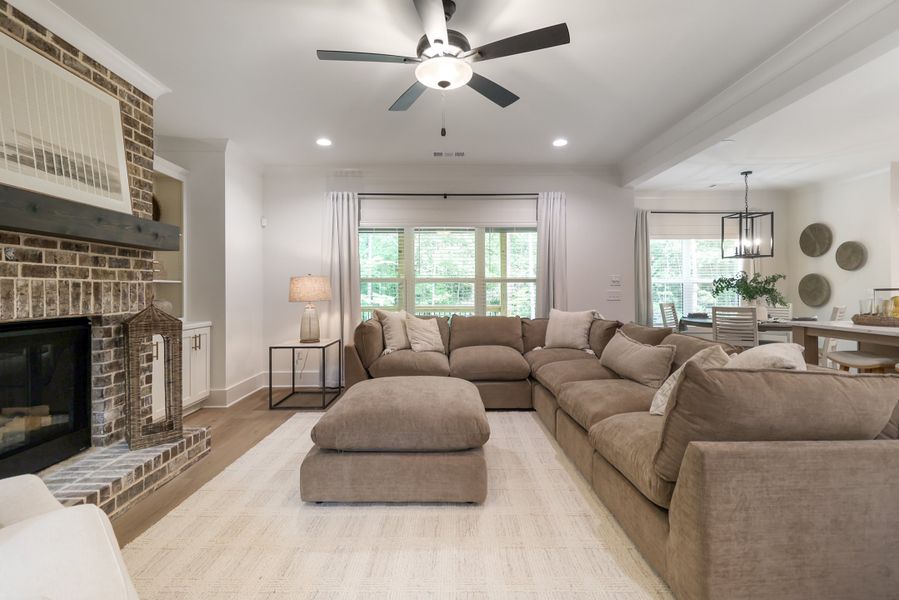 Furnished interior in a model home at St. Regis in Oxford (Image 13).