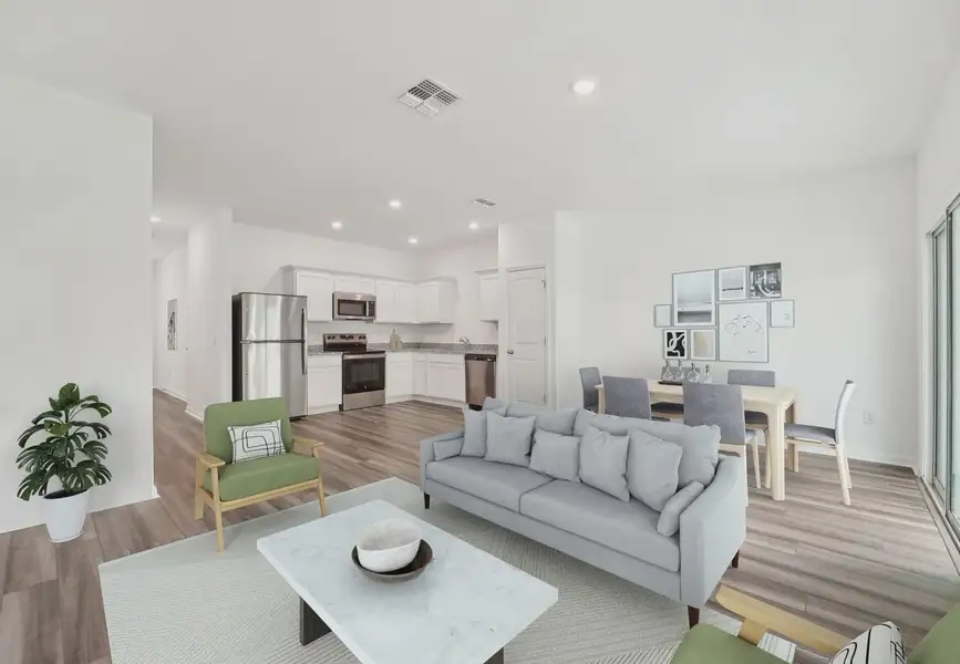 Furnished interior in a model home at Aster Towns in Summerville (Image 6).