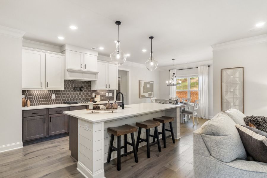Furnished interior in a model home at Red Oak Ridge in Loganville (Image 6).