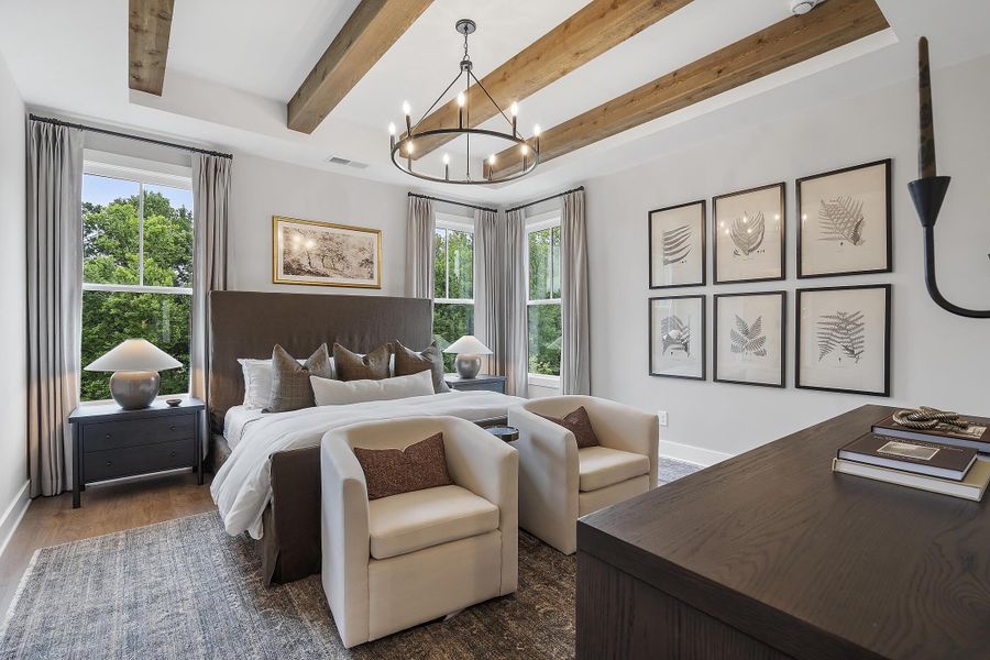 Furnished interior in a model home at Social Circle in Chattanooga (Image 20).