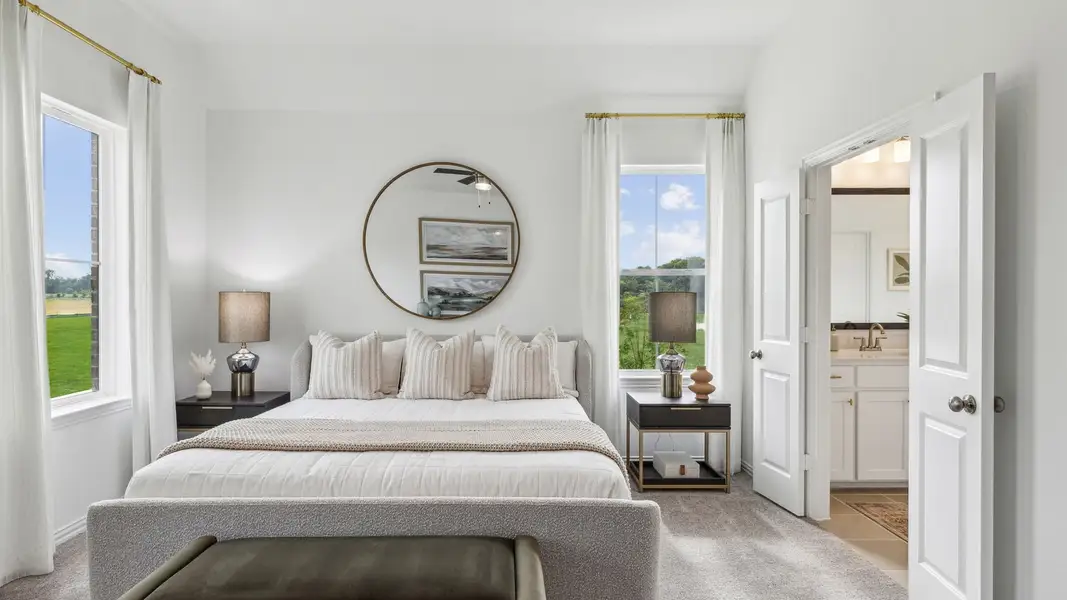 Furnished interior in a model home at Painted Tree – Woodland District in McKinney (Image 33).