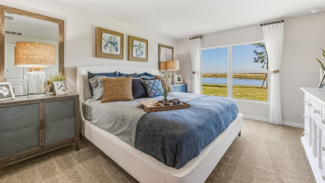 Furnished interior in a model home at Coral Lakes - Tradition & Express in Punta Gorda (Image 49).