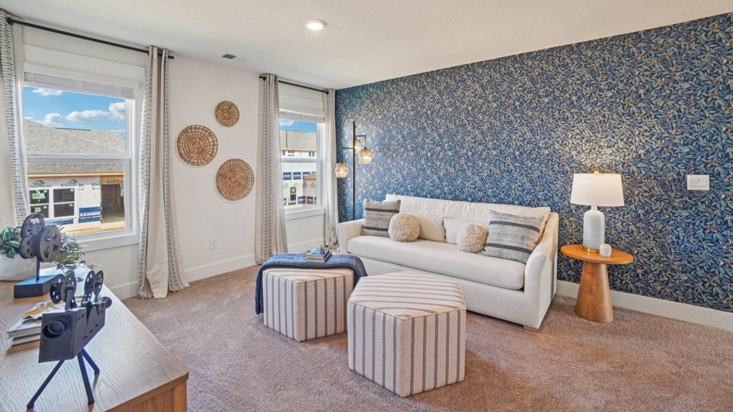 Furnished interior in a model home at Keebler Meadows in Johnson City (Image 26).