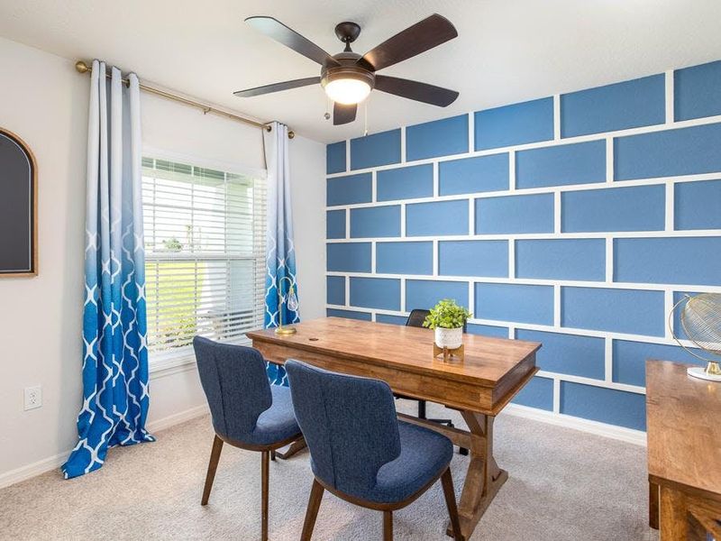 Or, for versatile uses such as a home office - Parker model home in Haines City, FL