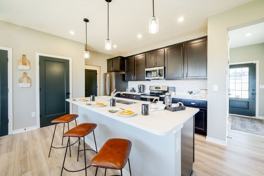Furnished interior in a model home at Bridle Run in Louisville (Image 32).