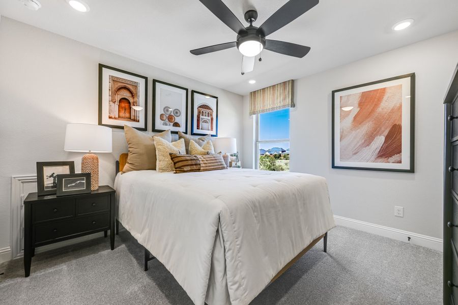 Furnished interior in a model home at Cross Creek Meadows 55s in Celina (Image 52).