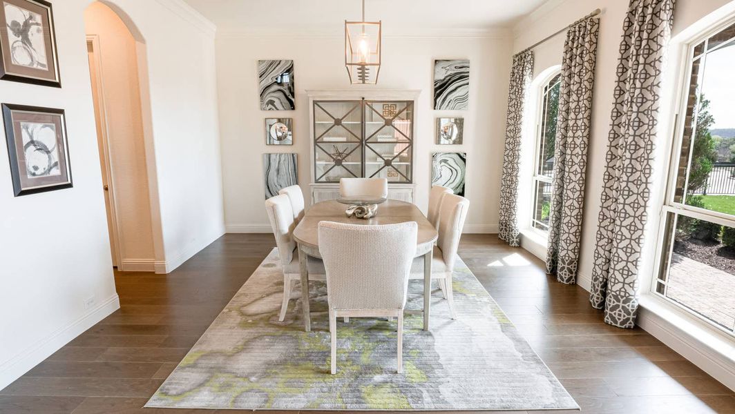 Furnished interior in a model home at La Frontera in Fort Worth (Image 3). Furnished interior in a model home at La Frontera in Fort Worth (Image 3).