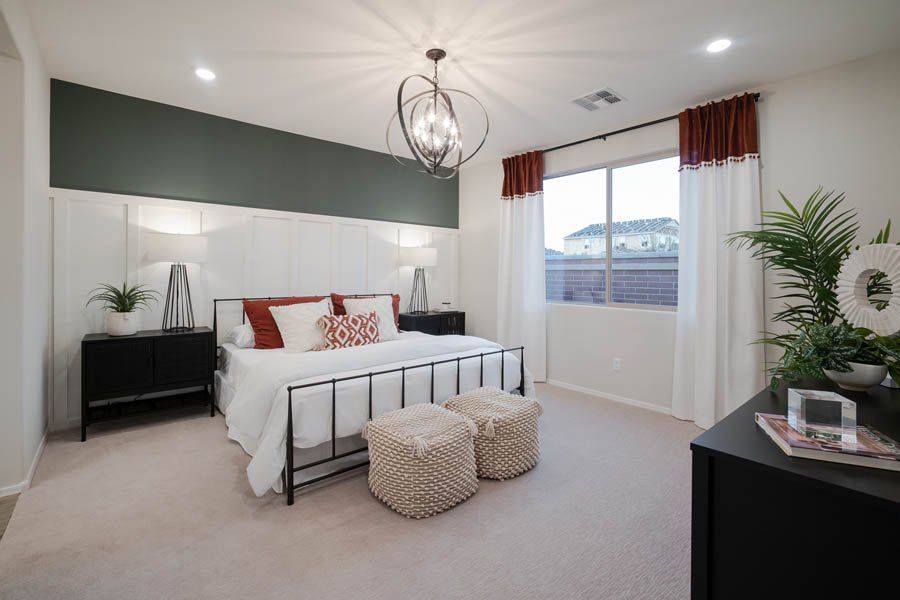Furnished interior in a model home at Beacon Hill at Marley Park in Surprise (Image 38).