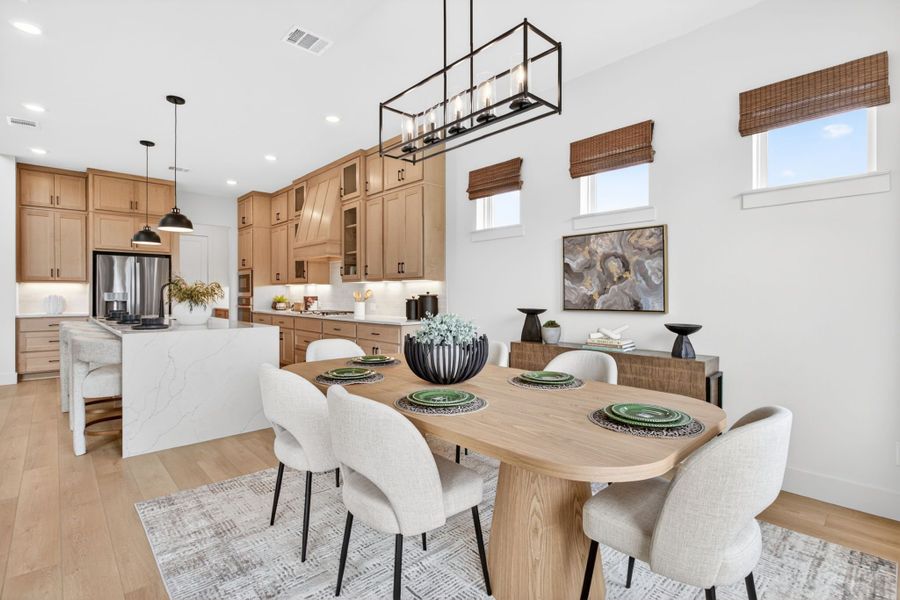 Furnished interior in a model home at Wildflower Ranch in Fort Worth (Image 54).